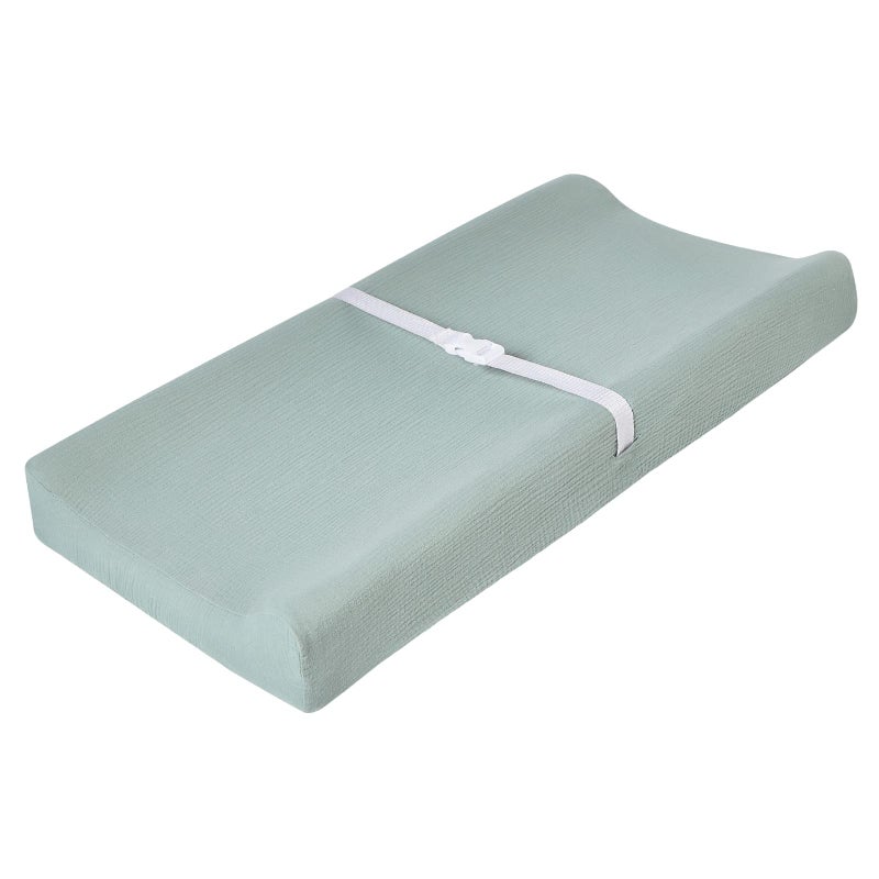 Muslin Changing Pad Cover for Baby Boys Girls Ultra Soft Breathable Diaper Changing Table Pad Cover Neutral Fitted Changing Pad Sheets