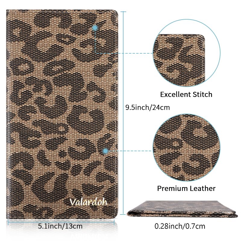 Valardoh Premium Car Registration and Insurance Card Holder, Car Document Holder for Cards, Driver License & other Essential Documents (Large, Leopard) - Image 3