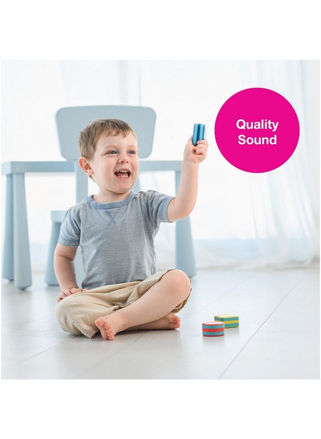 Edushape My First Shakers Basic Shapes - Vibrant Baby Maracas with Soothing Sound - Musical Egg Shakers for Babies - Grasping and Teething Rattle Toys - Enhances Tummy Time, Sensory Development - Image 4