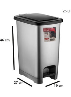 Şenyayla Plastik Şenyayla Plastic Şenyayla Slim Cornered Plastic Garbage Bin 25 Lt. Without Inner Bucket  - Image 1