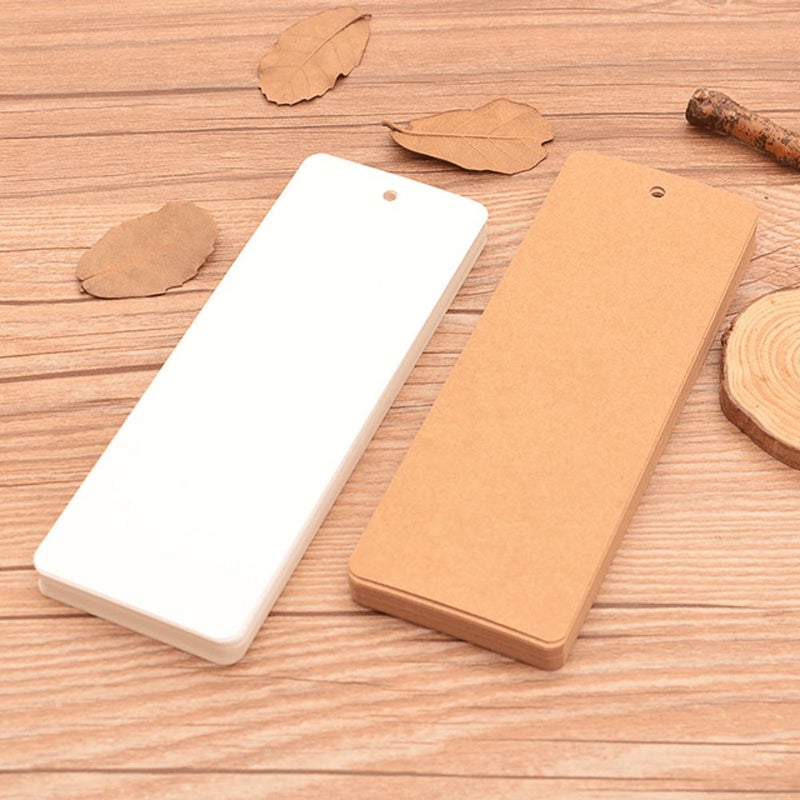 NO1 Kraft Paper Blank Business Cards Handwritten Thanks Study Labels Posters - Image 5