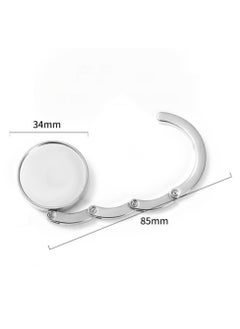 OUYoo OUYoo Handbag Hooks, Folding Handbag Hanger, Folding Section Storage Handbag Hook, Table Hook Purse Bag Holder, Can Withstand 3-5kg, for Women Girls Bags Organizers Storage Decor Gift (3pcs)  - Image 3