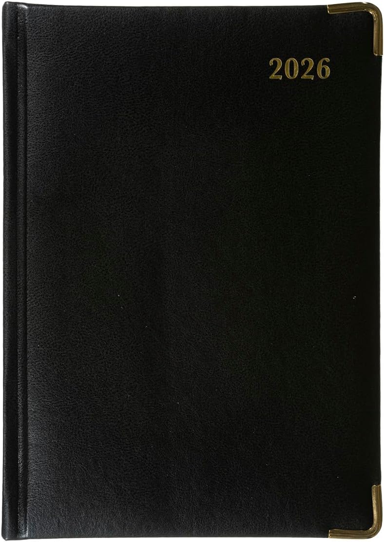 Collins - Classic - Compact 2026 12 Month Calendar Year Planner, Week-To-View with Appointments A5 Diary - Black (1270V.99-26) - Image 2