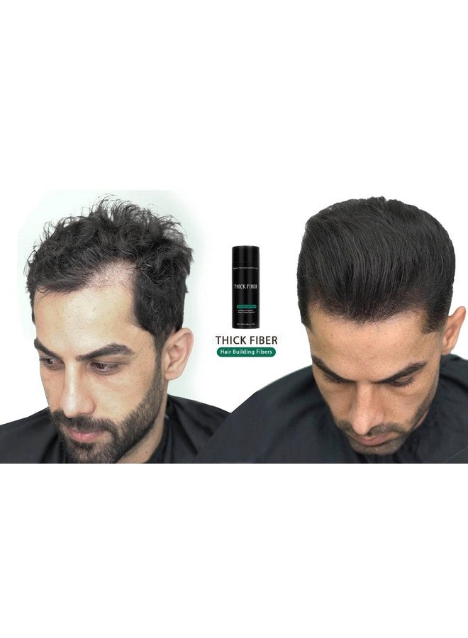 Thick Fiber Hair Building Fibers (Black) 25Gm Hair Fibers For Thin & Fine Hair Hair Thickening Fibers For Men & Women, 25 Grams - Image 5