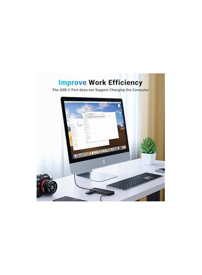 يو جرين UGREEN USB-C Hub 4 Port 4x USB-C USB3.2 Gen2 10Gbps High Speed Data Transfer Lightweight Converter Adapter 4-in-1 Type-C Expansion Hub - Image 4