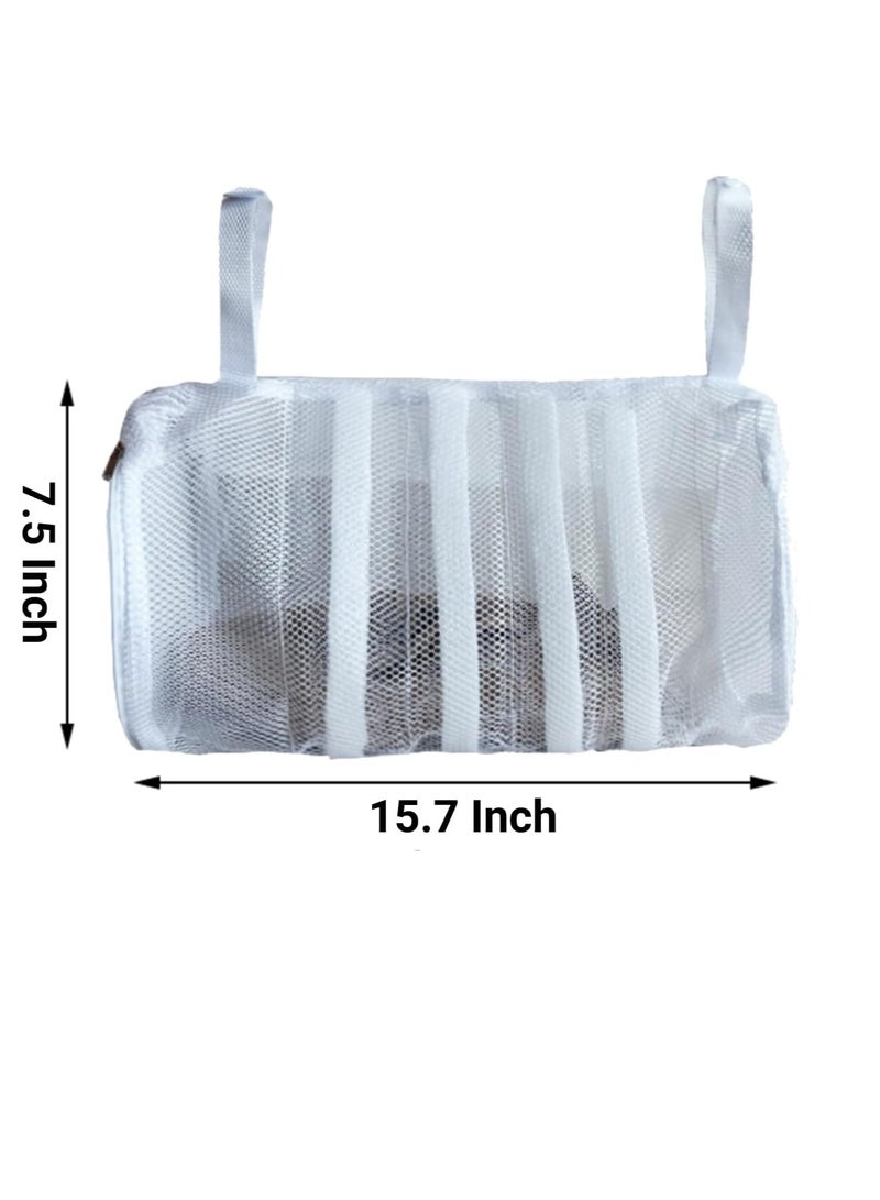 VIUAUAX Shoe Wash Bags, Mesh Sneaker Wash Bag，Mesh Cleaning Bags for Sneaker, Underwear, Socks, Hangable Mesh Laundry Bags for Washing Machine - Image 4