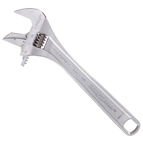 Channellock 810PW 10" Reversible Jaw Adjustable Wrench/PIPE Wrench, Chrome - Image 1