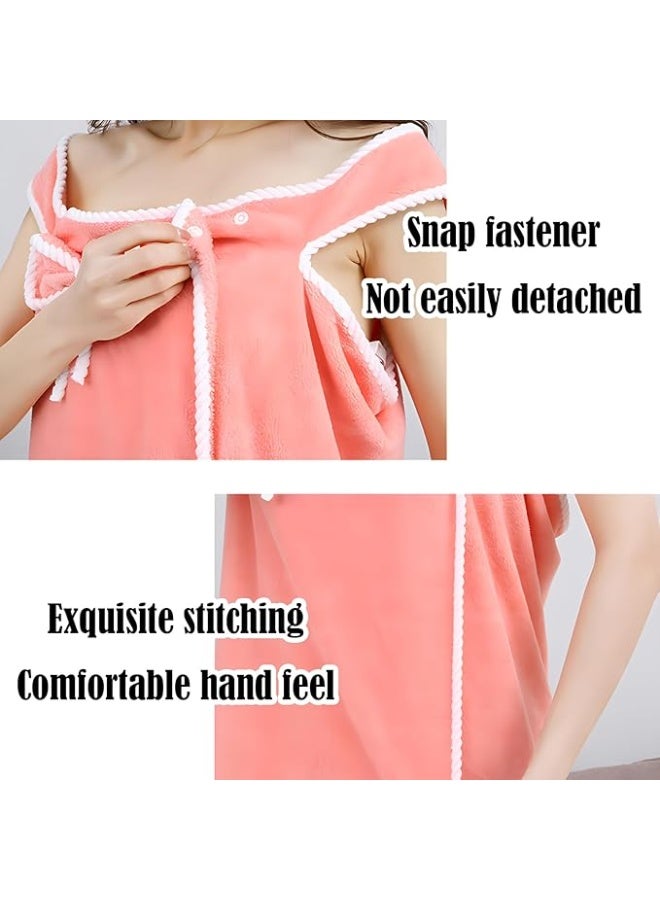 Women's Bath Towel, Shower Wrap Towel, Dress Bathrobe Waffle Spa Towel Robes, with Adjustable Closure Quick Dry Lightweight Cover Up, for Spa, Bath and Gym Towel, XL - Image 2