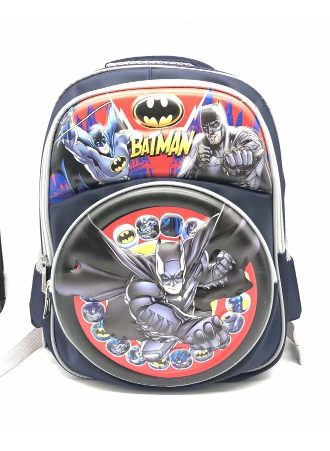 Primary School Student Backpack Male Kidsren's Schoolbag Female 1-6 Grade Cartoon Schoolbag Large Capacity Burden Reduction Durable-Color:Batman - Image 1