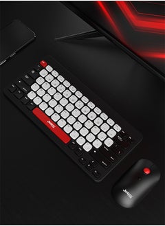 JeDEL WS681B Wireless Bluetooth Office Mouse and Keyboard Set for PC, Tablet, Cell Phone Black  - Image 2