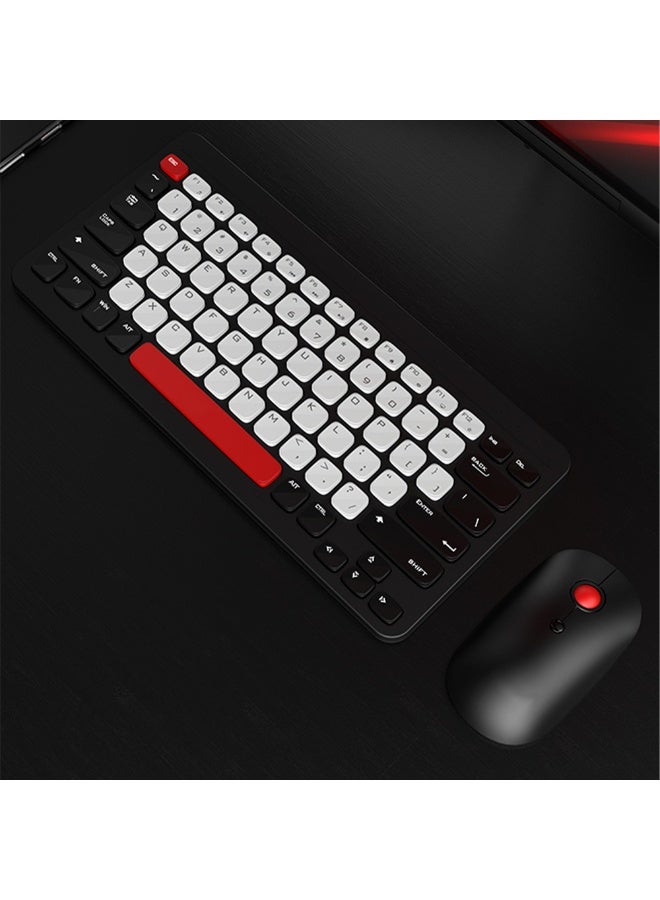 Wireless Bluetooth Office Mouse and Keyboard Set for PC, Tablet, Cell Phone, Black  - Image 2