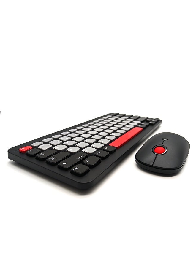 Wireless Bluetooth Office Mouse and Keyboard Set for PC, Tablet, Cell Phone, Black  - Image 5