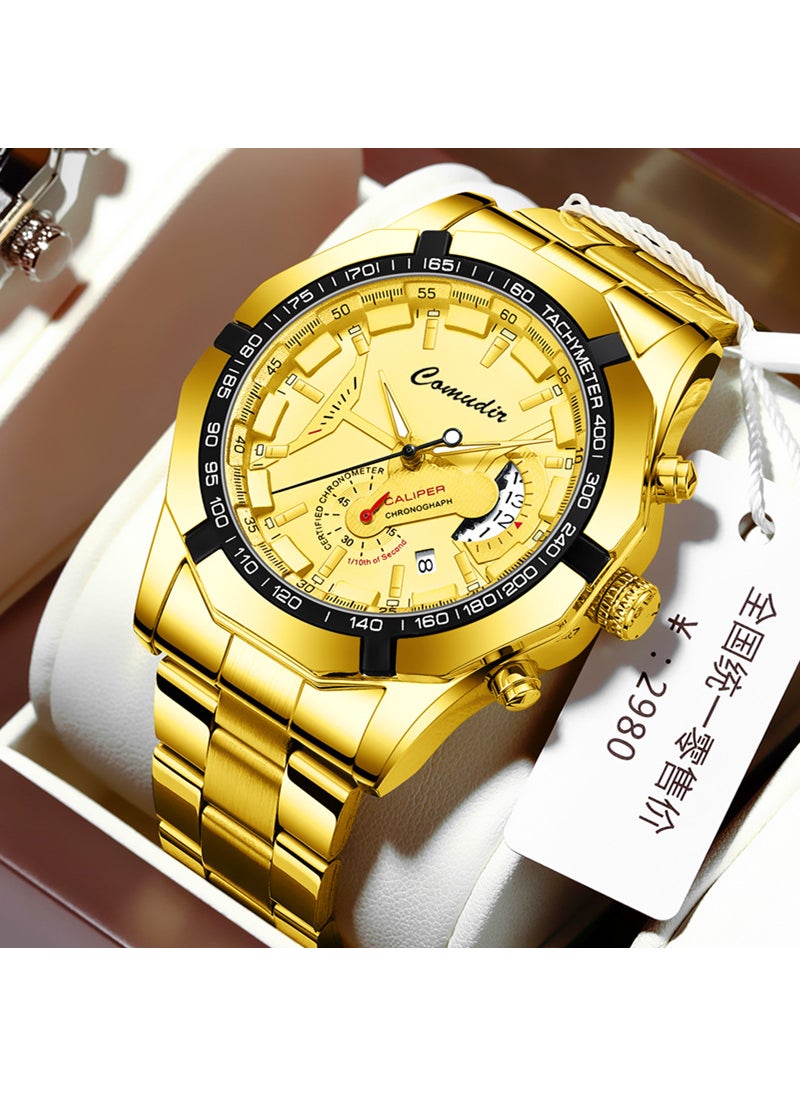 Generic - A generation of automatic movement watch men's calendar waterproof luminous non-mechanical watch large dial cross-border new - Image 1