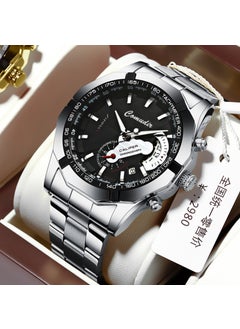 Generic A generation of automatic movement watch men's calendar waterproof luminous non-mechanical watch large dial cross-border new  - Image 3