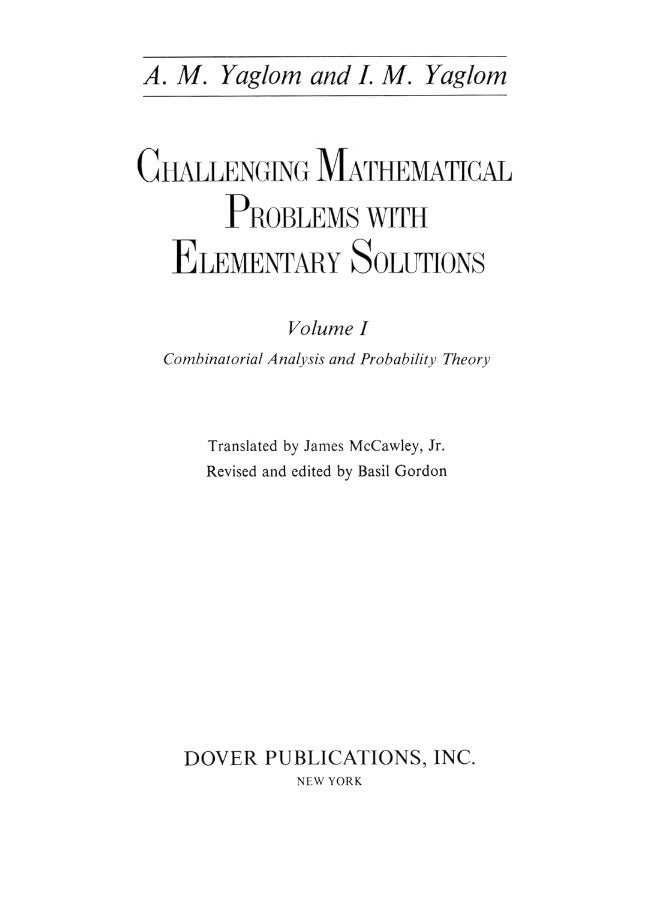 Challenging Mathematical Problems with Elementary: Volume 1 - Image 3