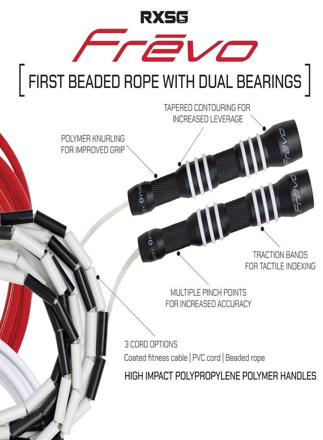 Rx Smart Gear Jump Rope | RXSG Frēvo Freestyle Jump Rope, Skipping Rope for Men & Women with 2 High Speed Precision Bearings | Fitness, Training, Exercise, Cardio, Workout - Image 2