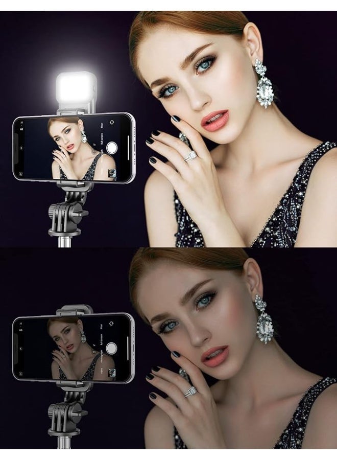 عصا سيلفي مع تحكم لاسلكي بلوتوث، عصا سيلفي محمولة ثلاثية القوائم بضوء - Image 4