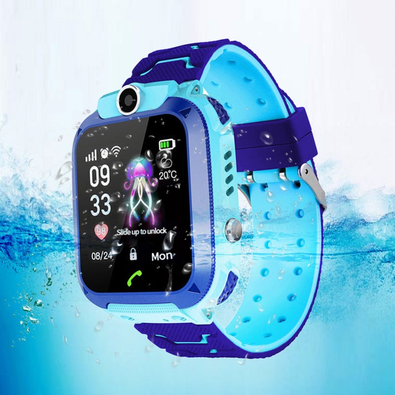 Q12 Children Intelligent Positioning Watch Waterproof 1.4inch Color Screen Smartwatch(Blue) - Image 4