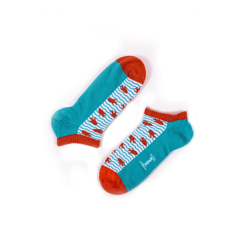 Anemoss Men’s Seamless Socks Set, 5 Pairs, Nautical Design, 85% Cotton, Fits Sizes 41-46 (EU) - Image 3