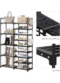 ADEBOLA Shoe Rack Black 85x30x158 cm  - Image 5