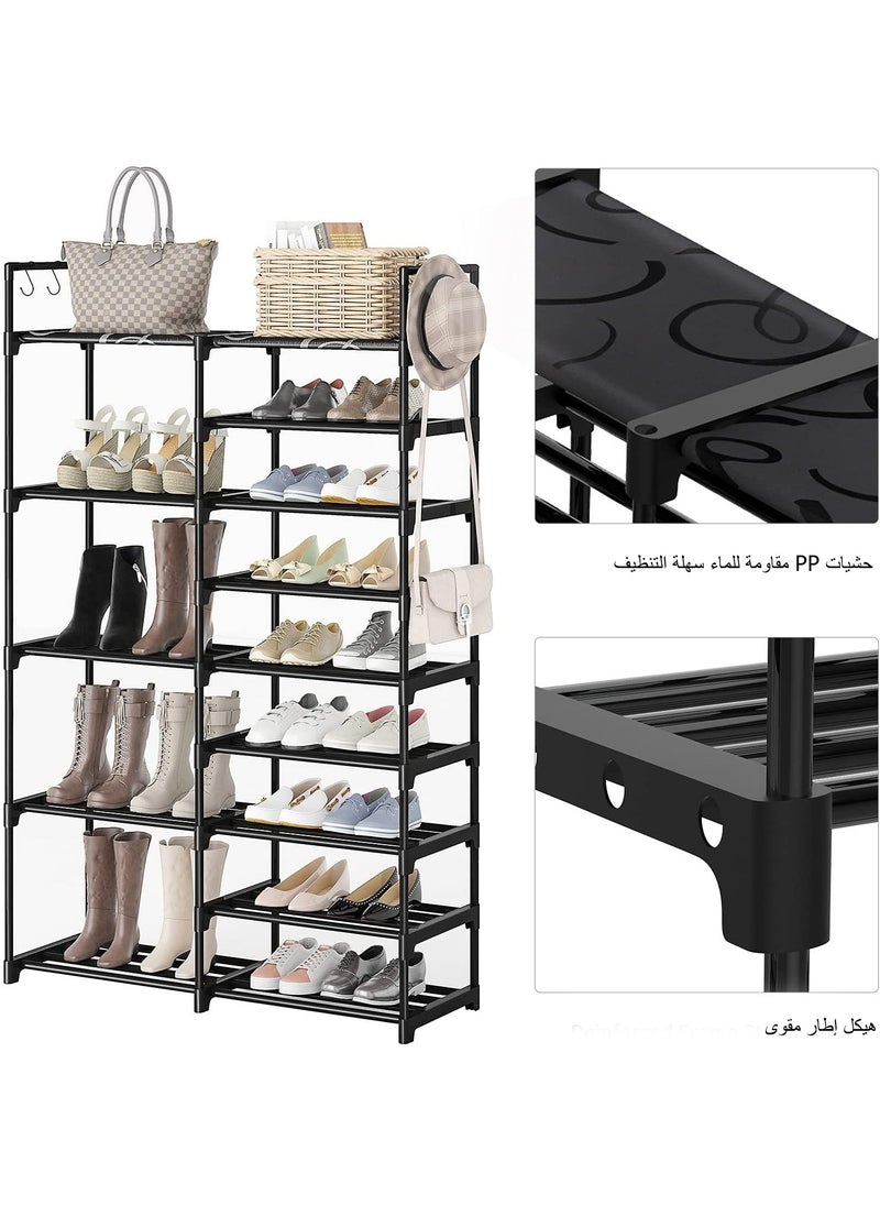ADEBOLA Shoe Rack Black 85x30x158 cm  - Image 5