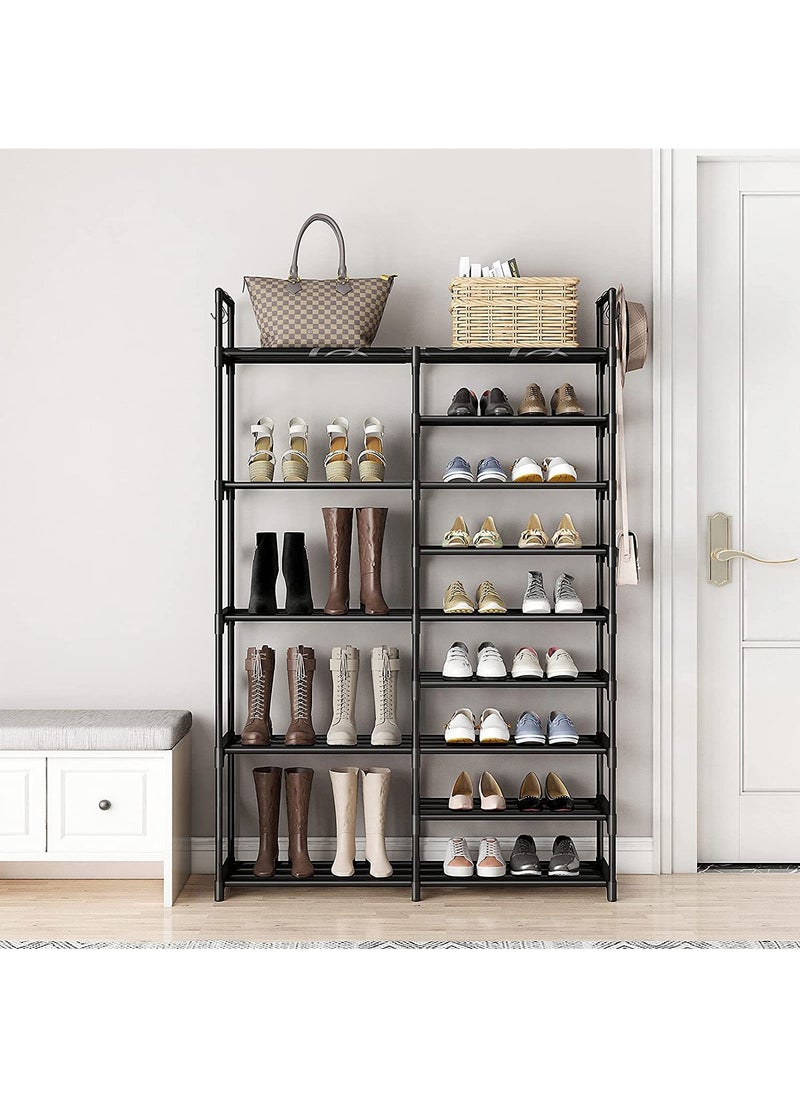 ADEBOLA Shoe Rack Black 85x30x158 cm  - Image 2