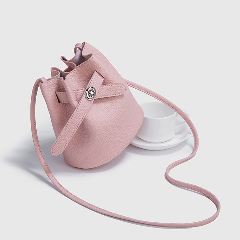 Pink Bucket Bag For Women High-End Cross-Body Women'S Bag Small Fresh Versatile Shoulder Bag 60003 - Image 2