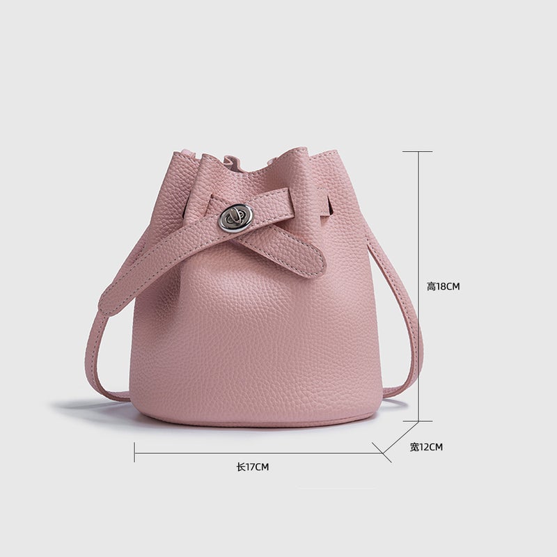 Pink Bucket Bag For Women High-End Cross-Body Women'S Bag Small Fresh Versatile Shoulder Bag 60003 - Image 4