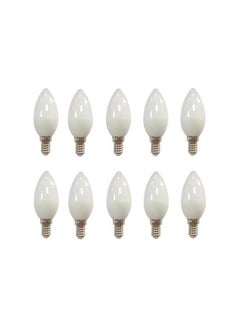 General LED bulb, 6 watt, balaha shape - yellow color - for chandeliers and applications - 10 bulbs 