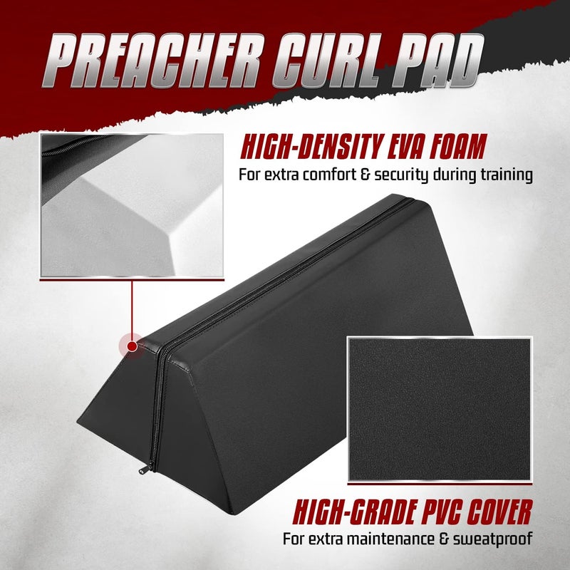 Yes4All وسادة تمارين العضلة ذات الرأسين من Yes4All نسخة بسيطة من مقعد تمارين العضلة ذات الرأسين للأذرع والعضلة ذات الرأسين والعضلة ثلاثية الرؤوس توفير المساحة - Image 3