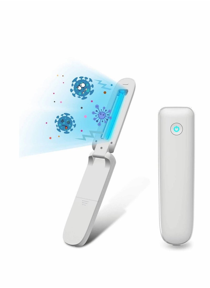 Excefore - Portable UV Wand Sanitizer Machine, Handheld UV Light Sanitizer, for Household Travel Office Hotel Wardrobe Toilet Car Pet Area, Pack of 1 - Image 1