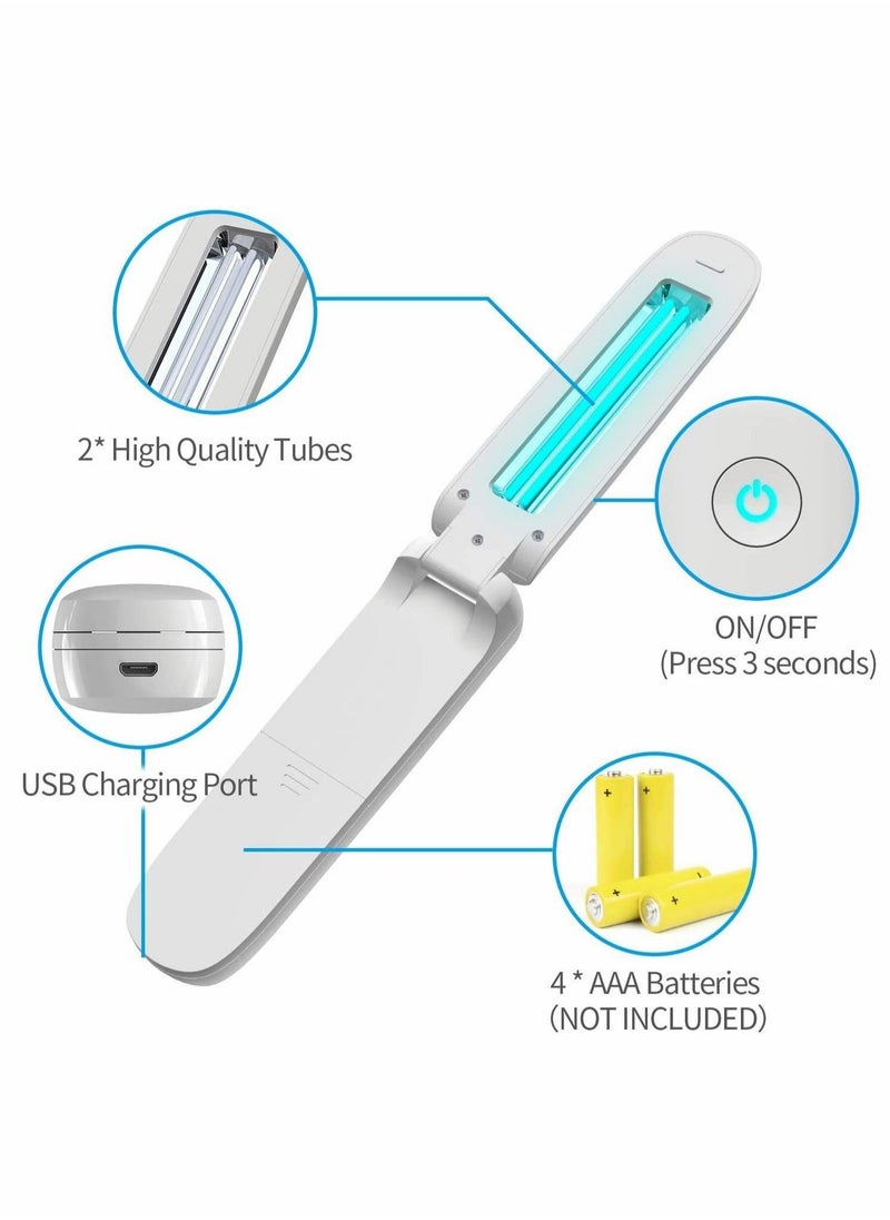 Excefore - Portable UV Wand Sanitizer Machine, Handheld UV Light Sanitizer, for Household Travel Office Hotel Wardrobe Toilet Car Pet Area, Pack of 1 - Image 1
