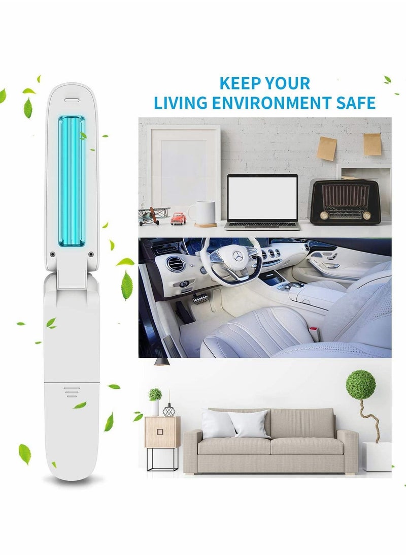 Excefore - Portable UV Wand Sanitizer Machine, Handheld UV Light Sanitizer, for Household Travel Office Hotel Wardrobe Toilet Car Pet Area, Pack of 1 - Image 1