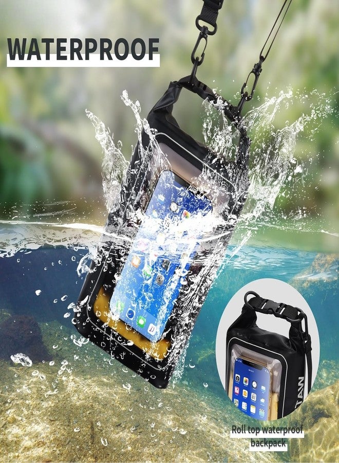LASALE Waterproof Phone Pouch for Pool & Beach, Transparent Phone Dry Bag Phone Case Holder for Beach/Camping/Hiking/Swimming Pool - Image 2