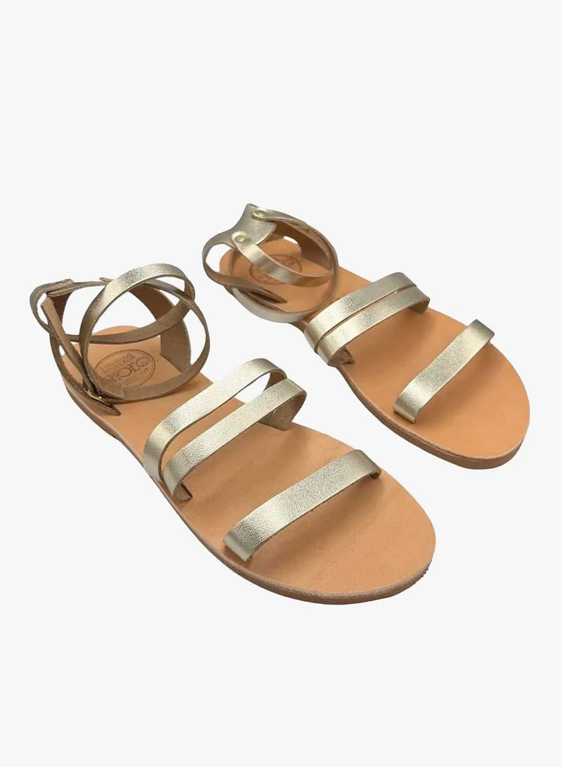 SHOEQ Champagne Gia Sandal for Women | Best Price UAE