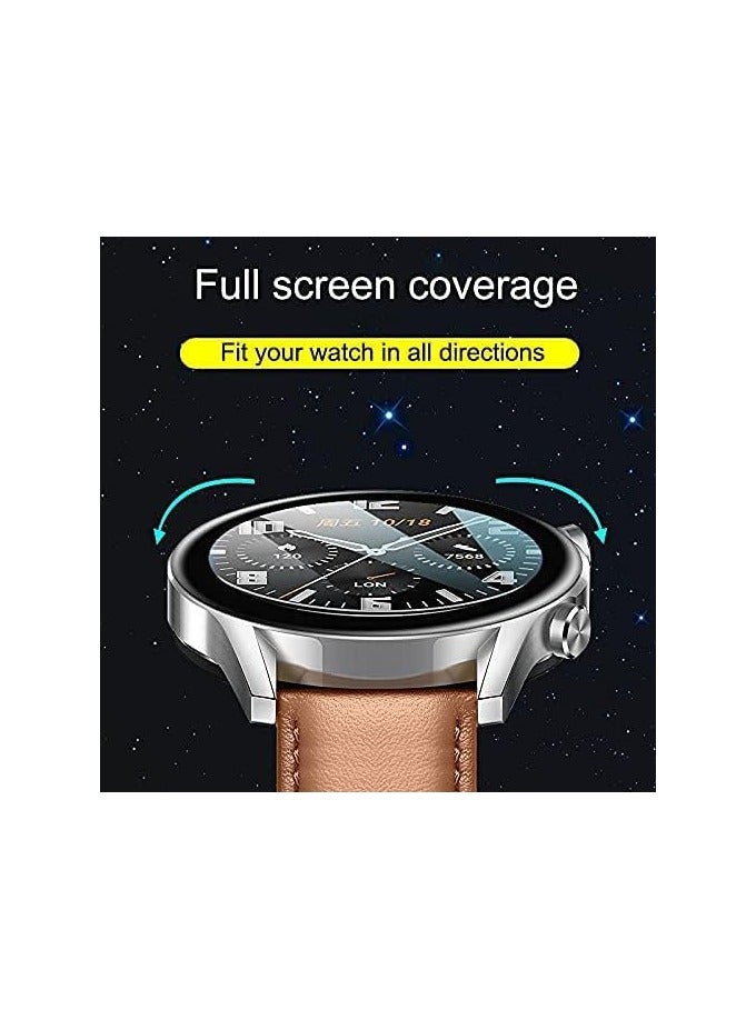 Screen Protector Compatible with Huawei GT Runner Watch, 3D Soft Curved Edge Protection Film [Anti-Scratch] [Bubble Free] [Extremely Shatter-Resistant] [Highly Sensitive] (Not Glass) - Image 4