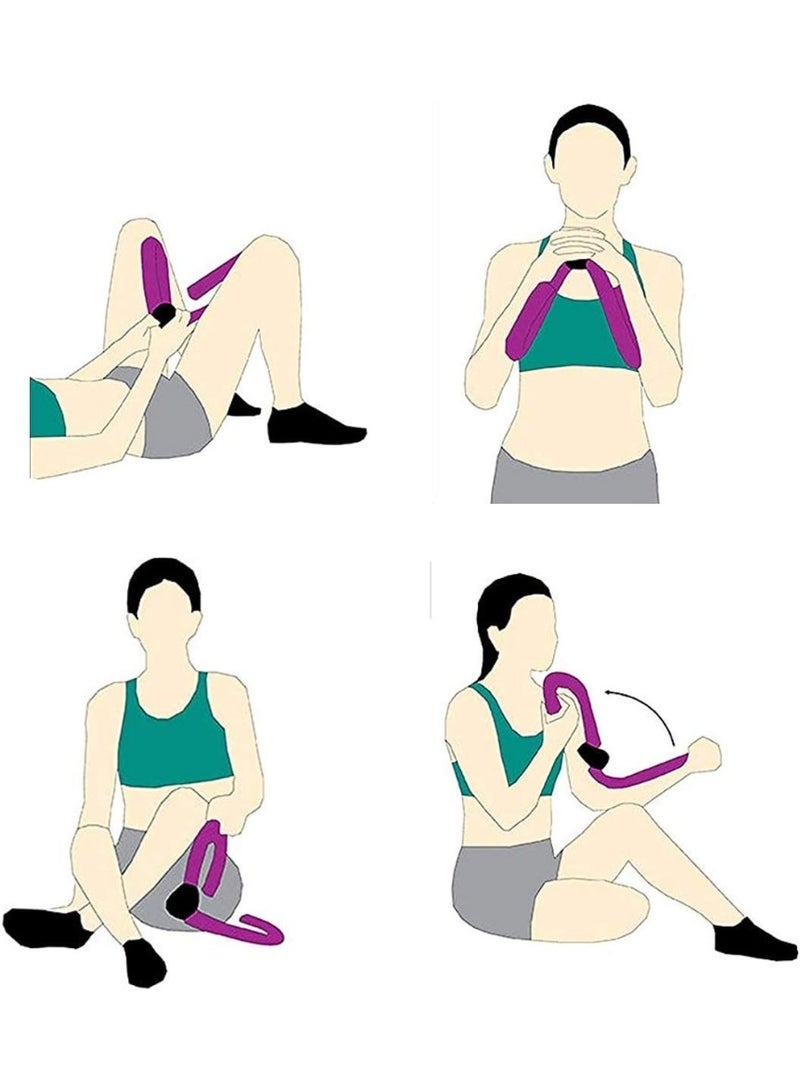 Versatile thigh and muscle exerciser with a comfortable thick foam grip - a device for exercising thighs, arms, chest and back at home - multi-colored - Image 3