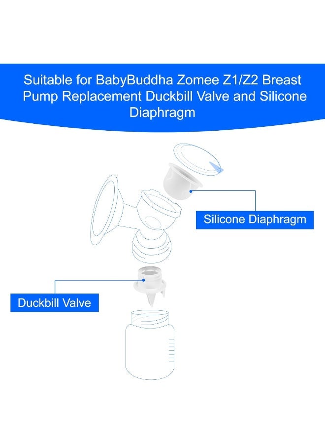 PEUTIER 12pcs Replacement Breast Pump Parts for BabyBuddha - Image 3
