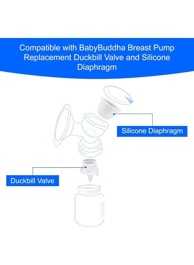 PEUTIER 12pcs Replacement Breast Pump Parts for BabyBuddha - Image 2