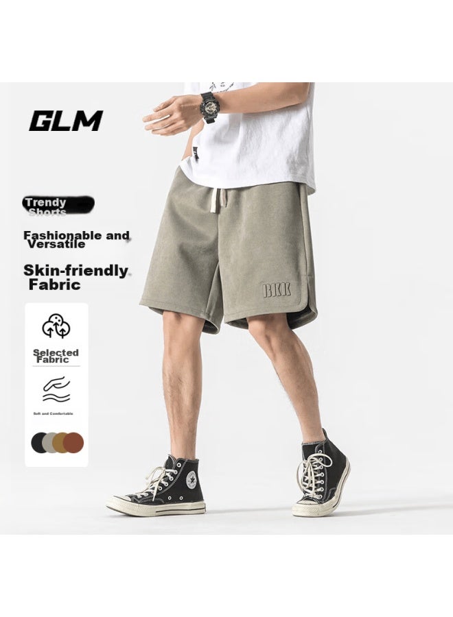 Glm Men's Shorts, Summer Trendy Versatile Cargo Pants, Loose-fitting Athletic Breathable Quick-dry Running Five-point Shorts - Image 1