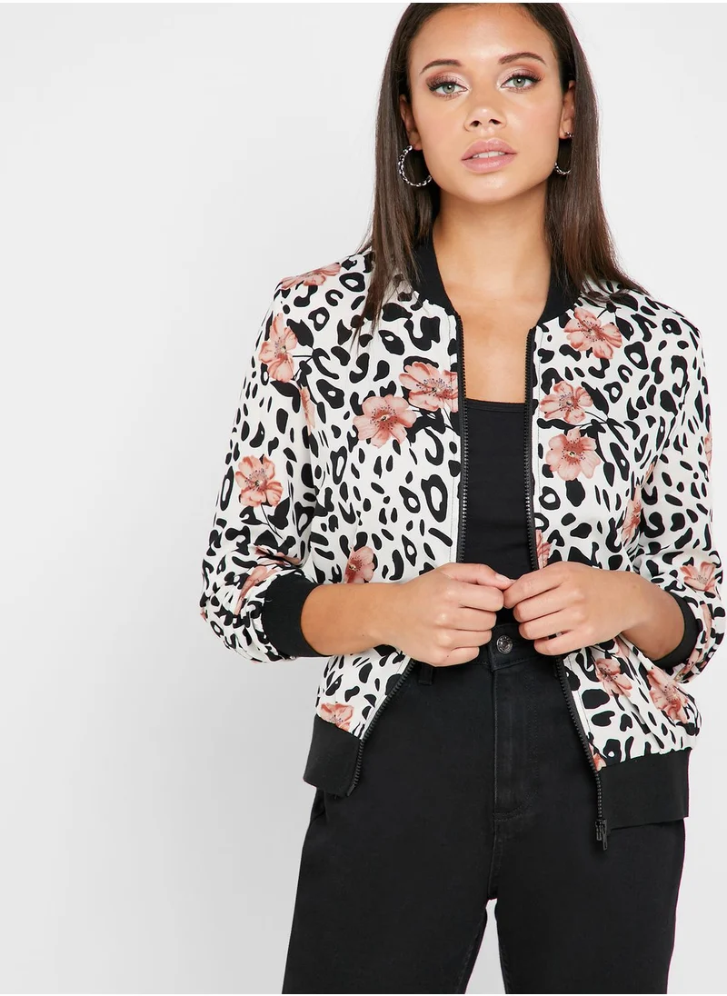 ELLA Mixed Print Jacket