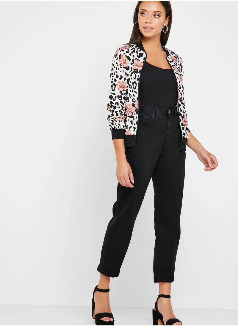 ELLA Mixed Print Jacket