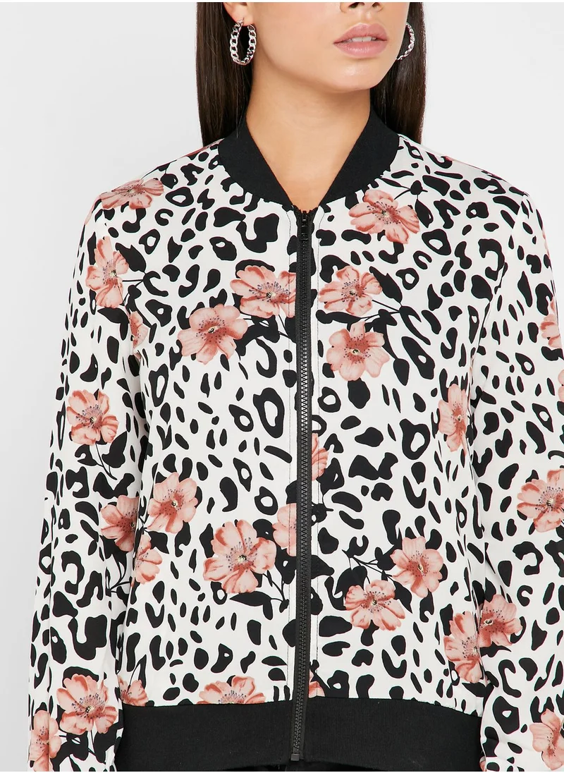ELLA Mixed Print Jacket