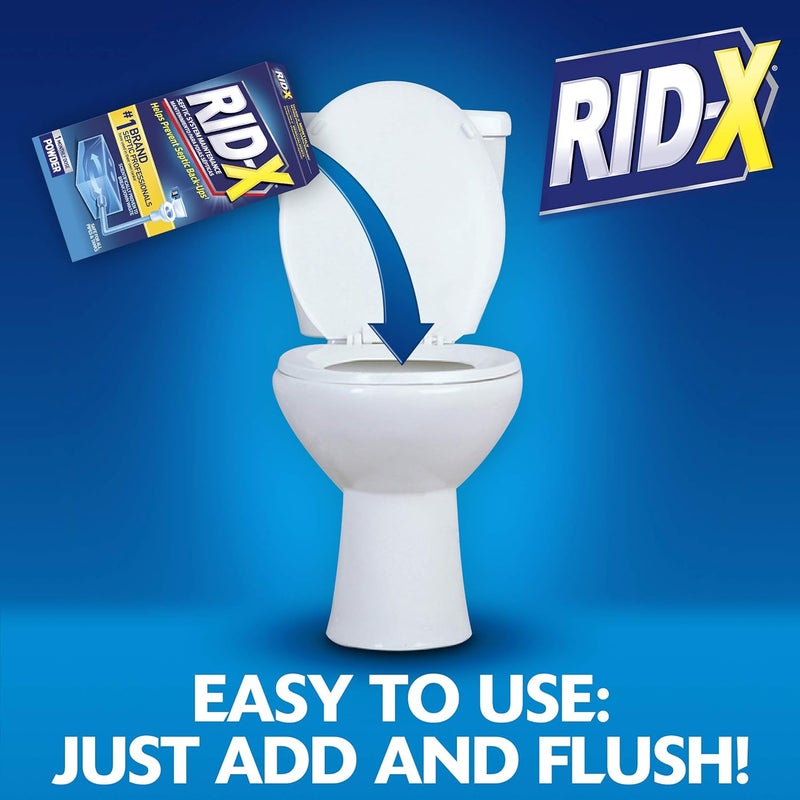 RID-X Septic Treatment Powder - 1 Month Supply (9.8 oz) for Septic Tank Maintenance - Image 5