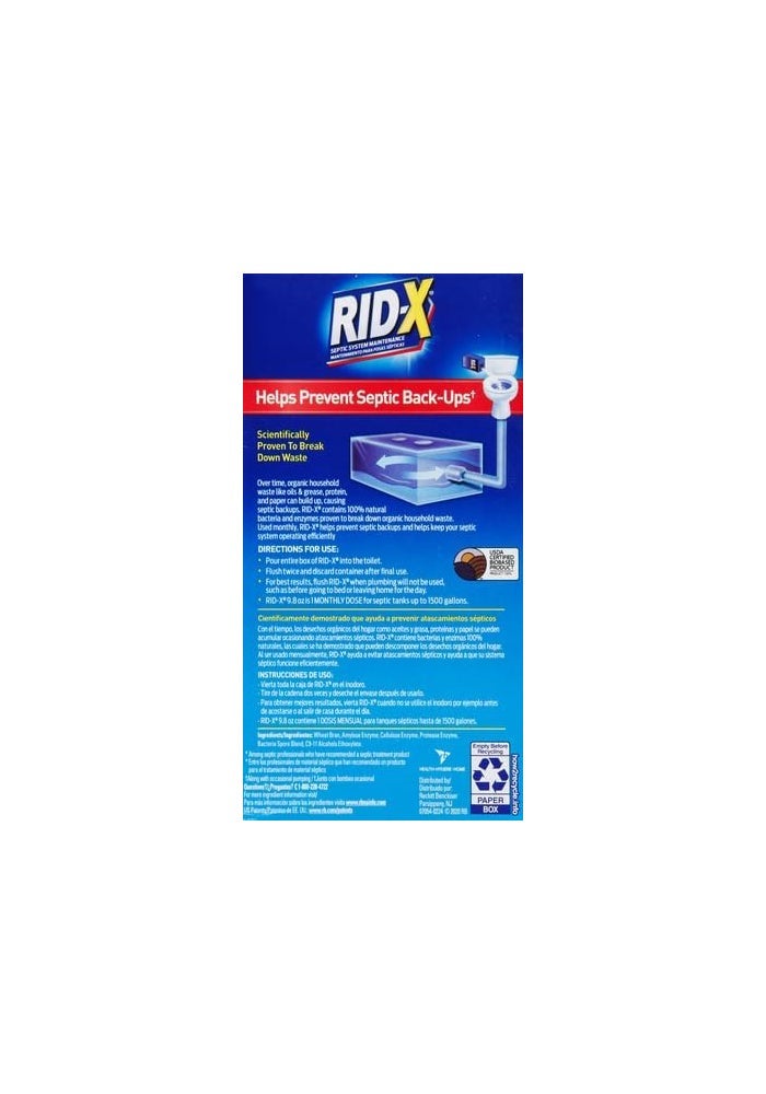 RID-X Septic Treatment Powder - 1 Month Supply (9.8 oz) for Septic Tank Maintenance - Image 3