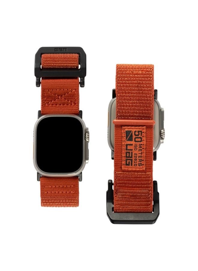Urban Armor Gear UAG Compatible with Apple Watch Band 49/45/44/42mm for iWatch Series Ultra/SE 2/8/1-7/SE Active Rust (New Edition) Sport High Strength Adjustable Replacement Strap by URBAN ARMOR GEAR  - Image 1