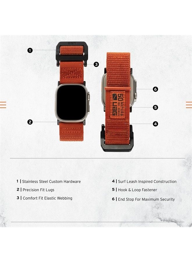 Urban Armor Gear UAG Compatible with Apple Watch Band 49/45/44/42mm for iWatch Series Ultra/SE 2/8/1-7/SE Active Rust (New Edition) Sport High Strength Adjustable Replacement Strap by URBAN ARMOR GEAR  - Image 2