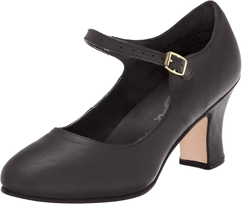 Capezio Manhattan Character Shoe, Black, 8 W - Image 1
