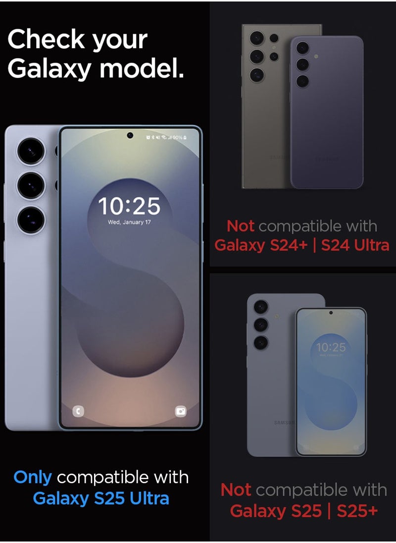 Spigen GLAStR EZ Fit HD PRIVACY for Samsung Galaxy S25 ULTRA Privacy Screen Protector [2 PACK] Tempered Glass with Easy Install Tray - 2 Pack  - Image 2