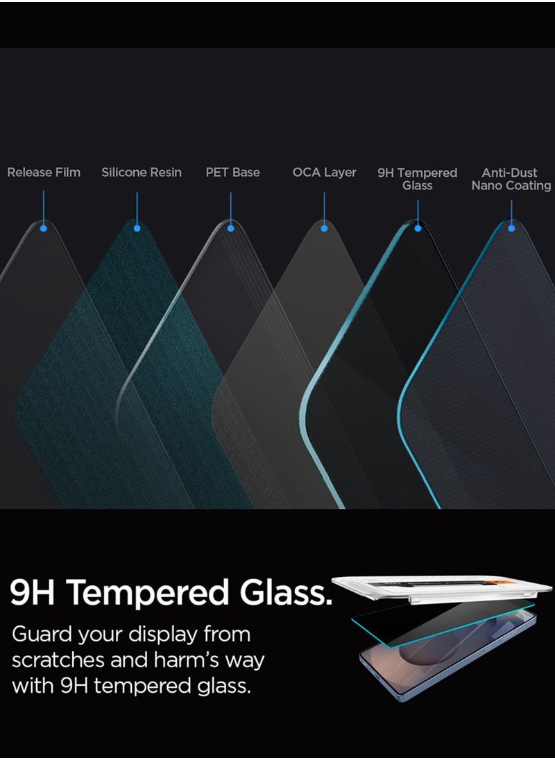 Spigen GLAStR EZ Fit HD PRIVACY for Samsung Galaxy S25 ULTRA Privacy Screen Protector [2 PACK] Tempered Glass with Easy Install Tray - 2 Pack  - Image 4